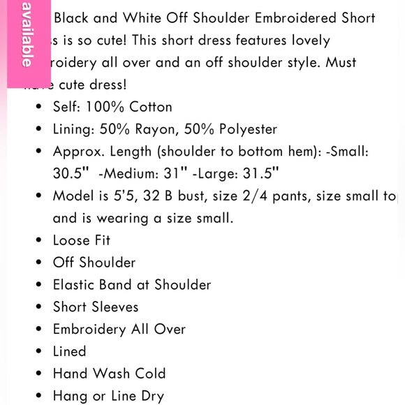 ENTRO Navy Blue White Embroidered Off The Shoulder Dress Short Mini Scalloped - Picture 8 of 14